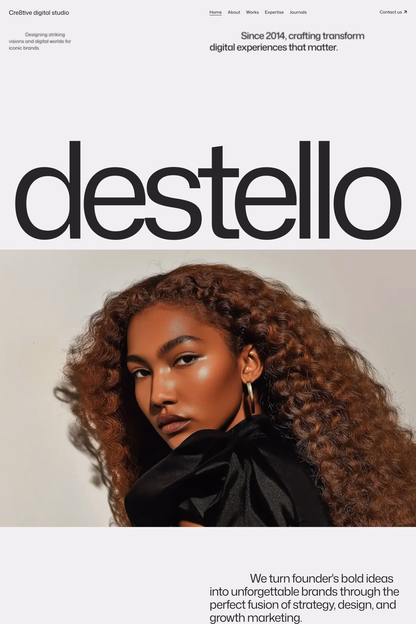 Destello template screenshot