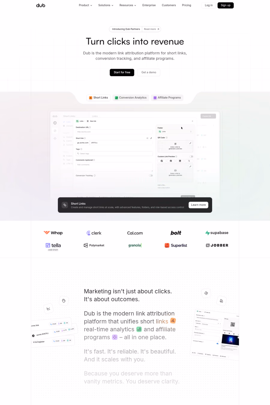 Dub website screenshot