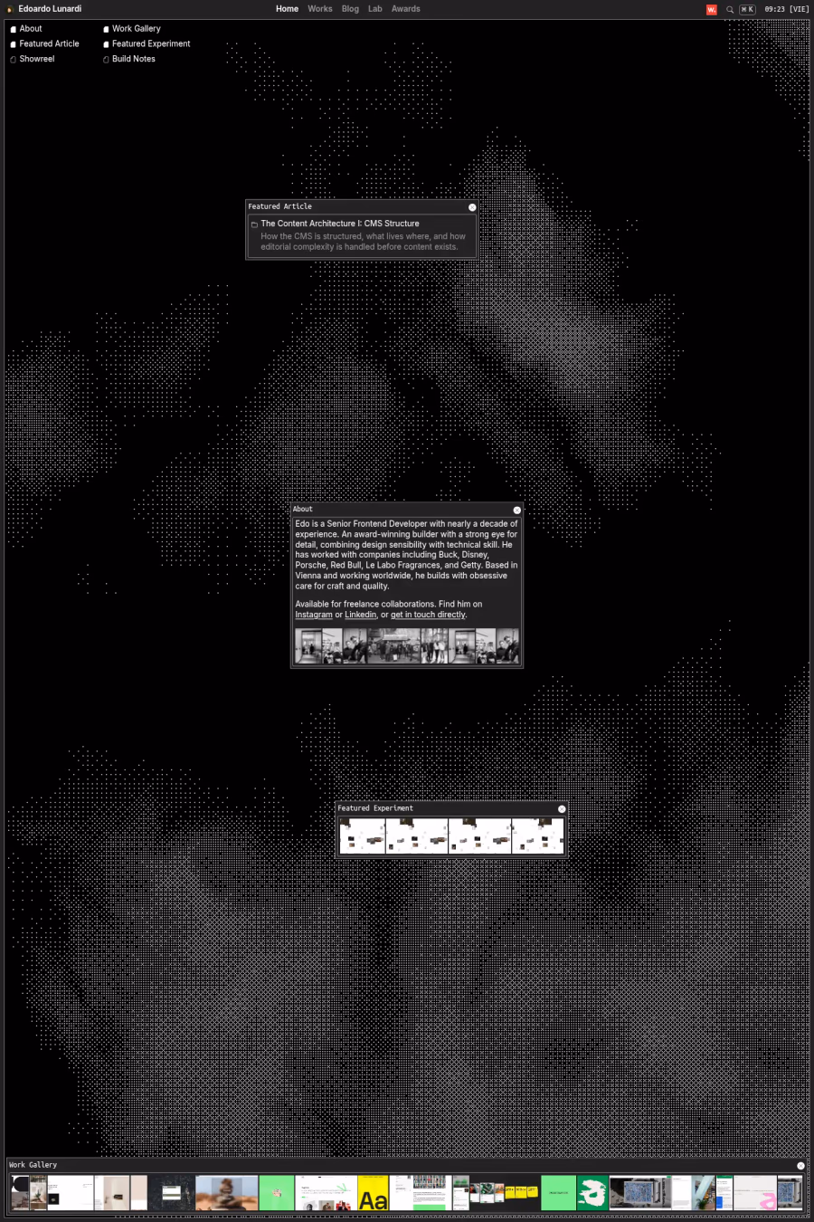 Edoardo Lunardi website screenshot