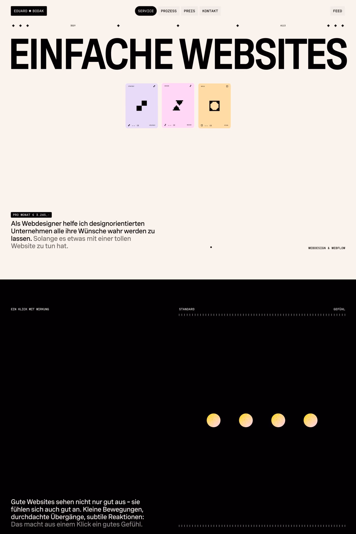 Eduard Bodak website screenshot