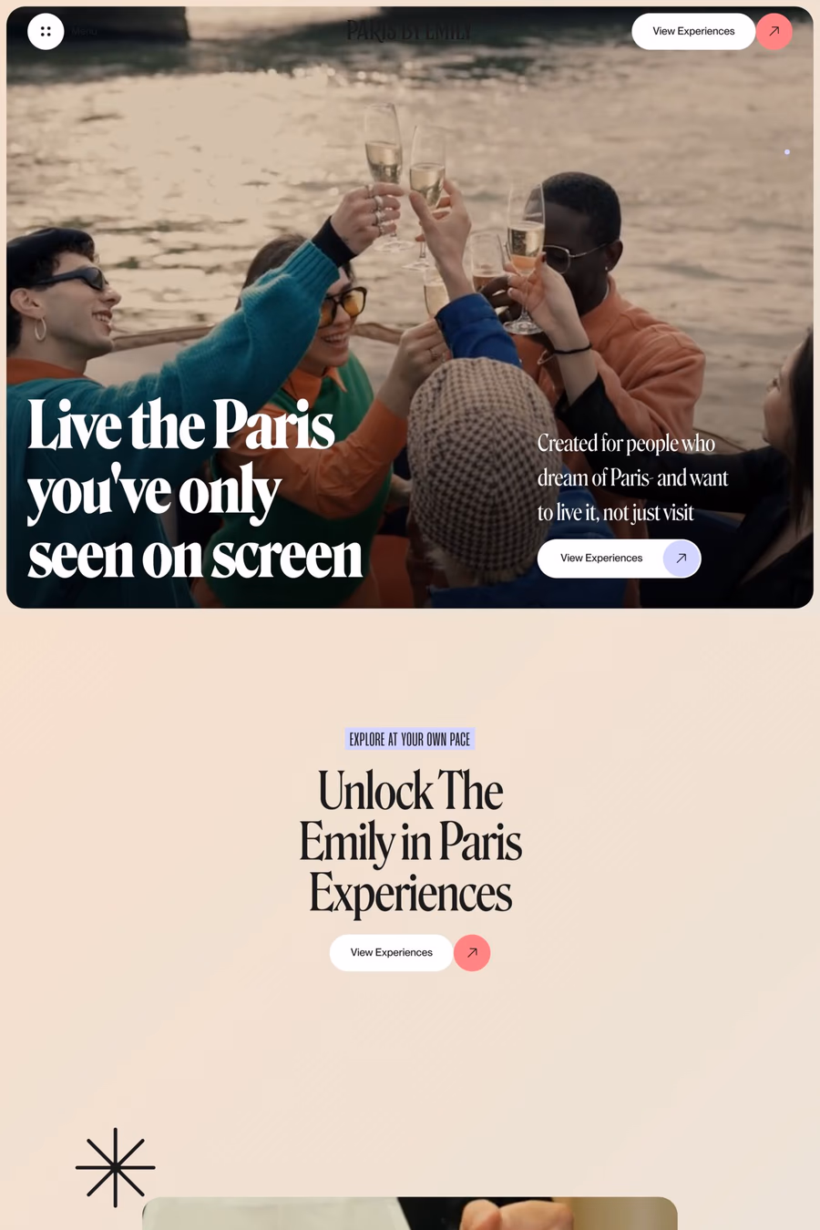Emily in Paris website screenshot