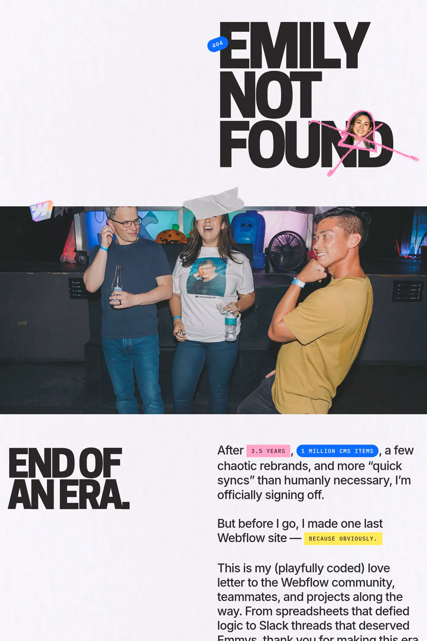 Emily Lonetto website screenshot