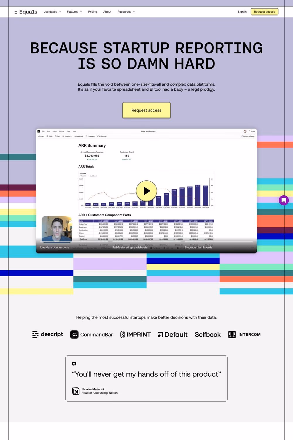 Equals website screenshot