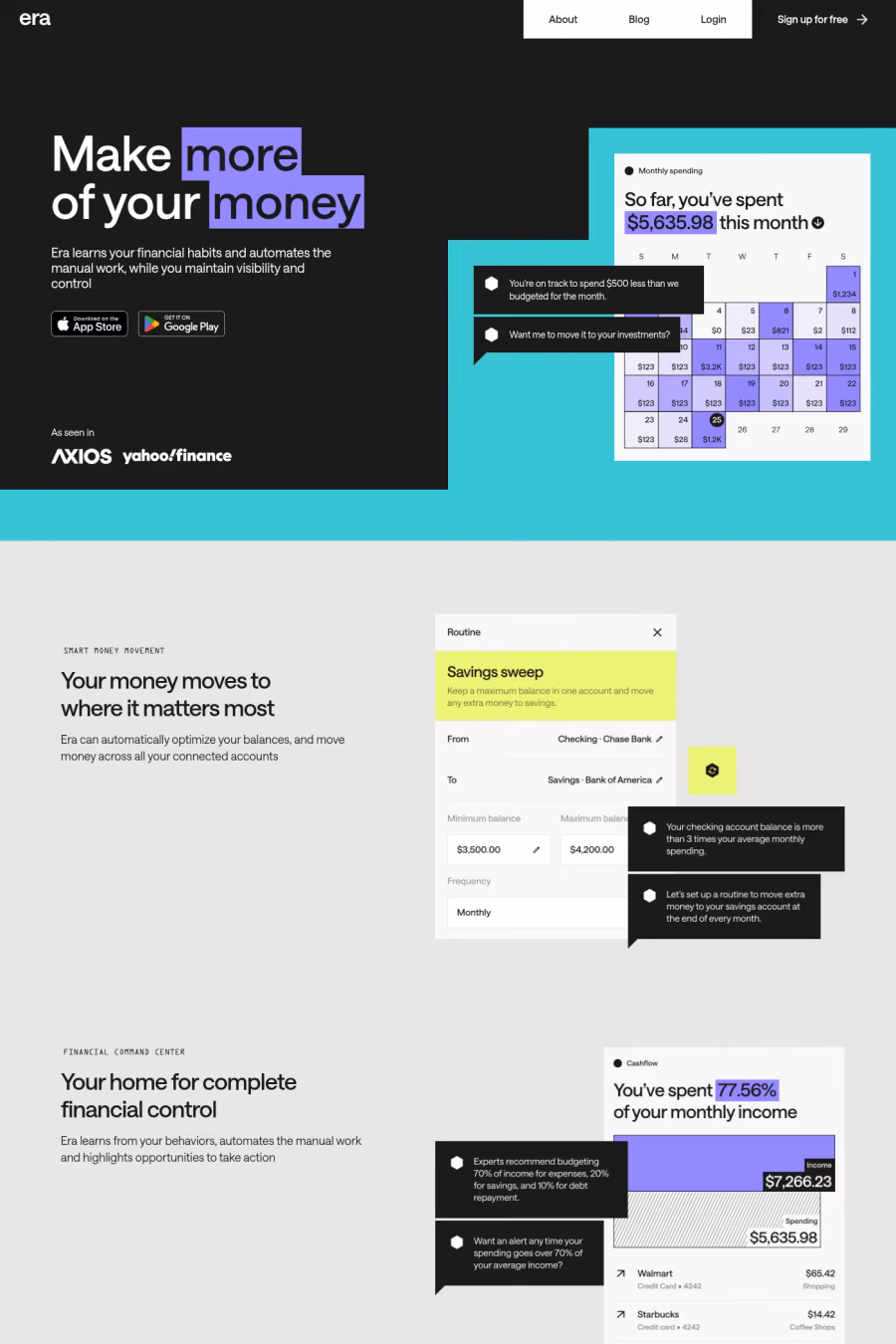 Era website screenshot