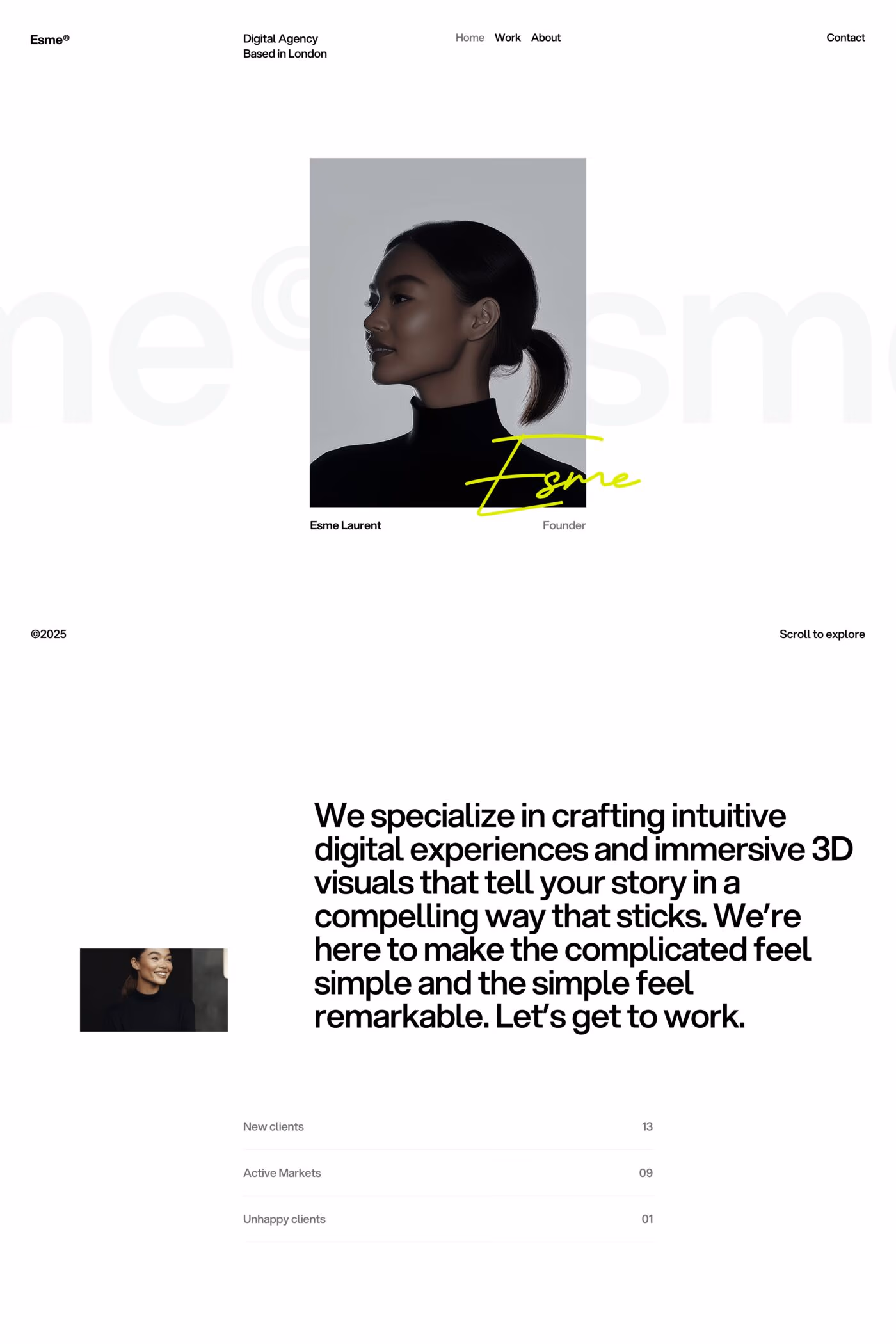 Esme template screenshot