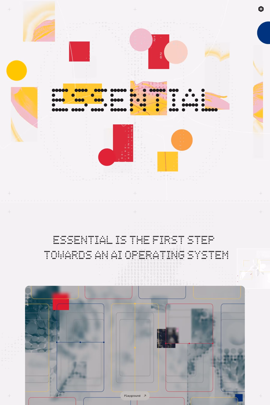 Essential website screenshot