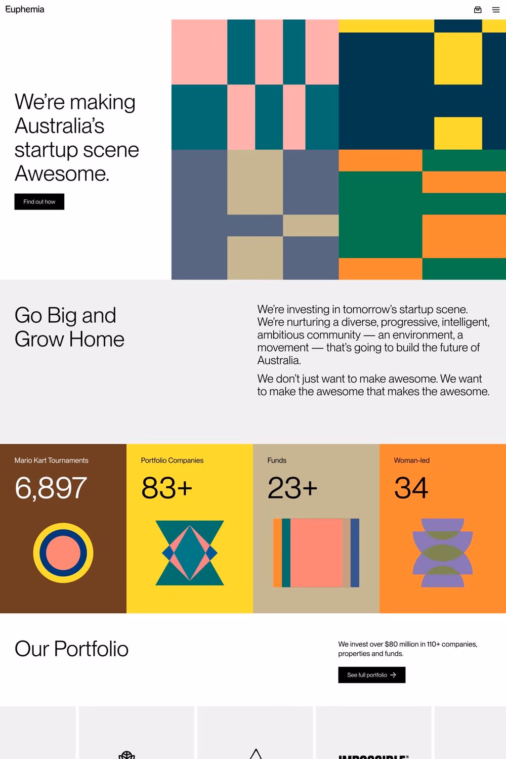 Euphemia website screenshot