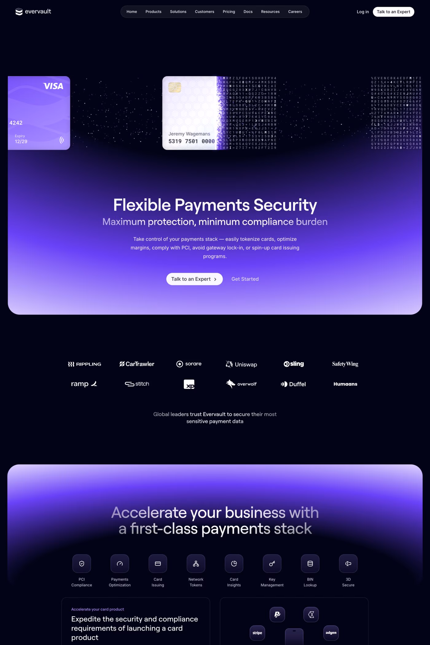 Evervault website screenshot