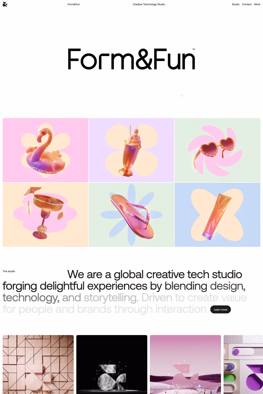Form&Fun  website screenshot