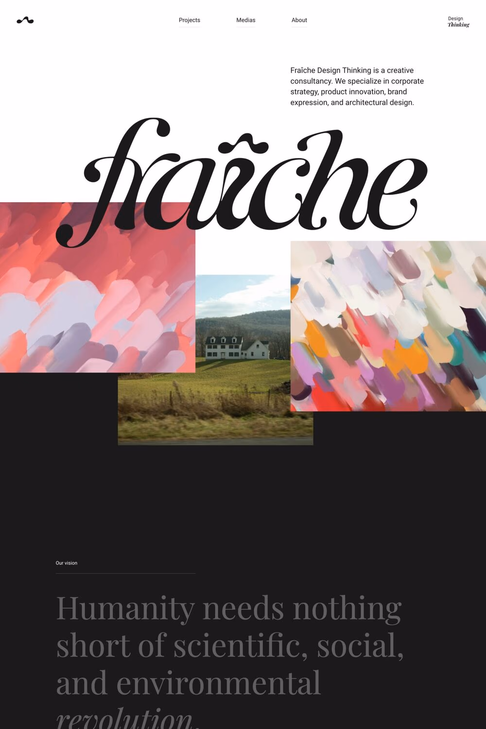 Fraiche website screenshot