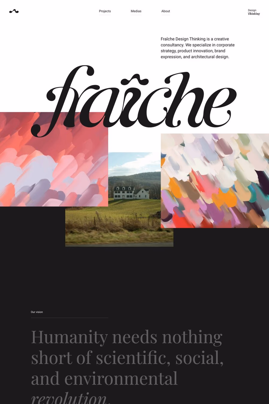 Fraiche website screenshot