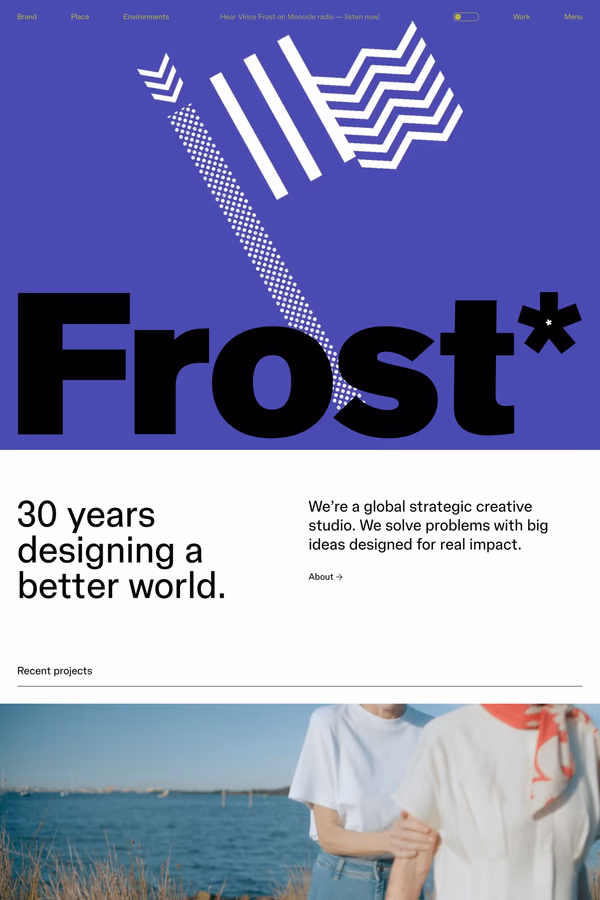 Frost* website screenshot