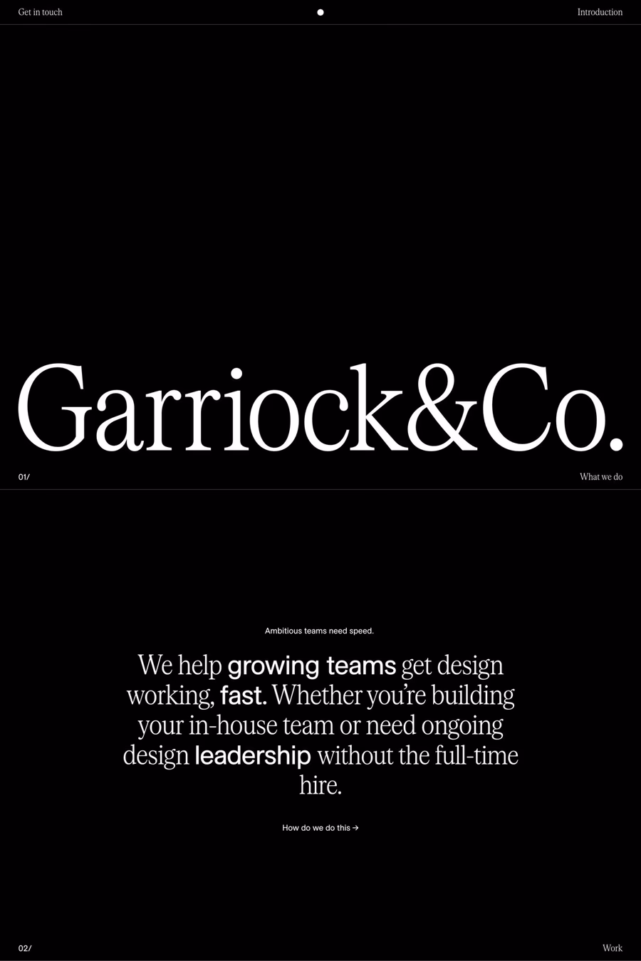 Garriock & Co. website screenshot