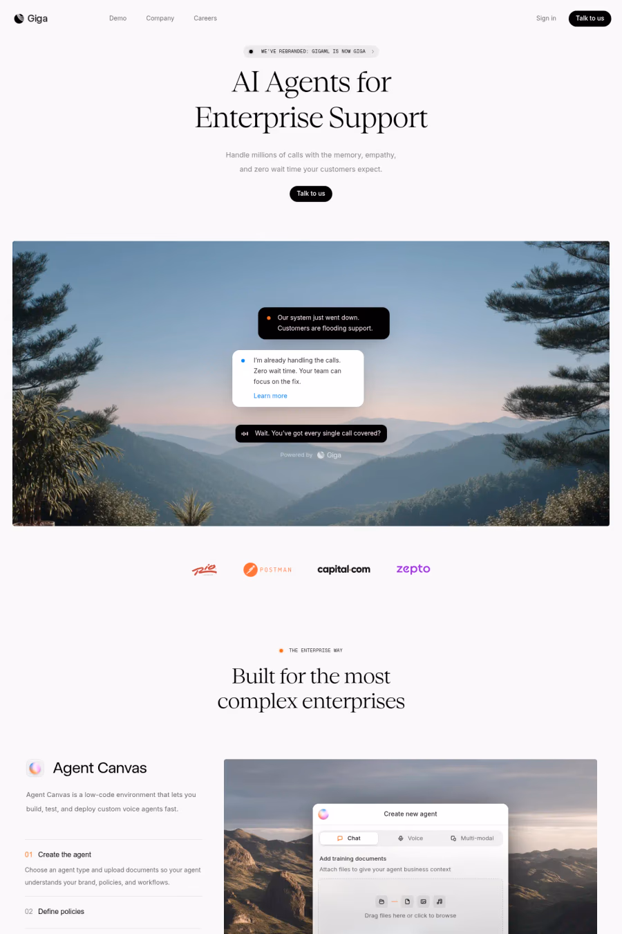 Giga website screenshot