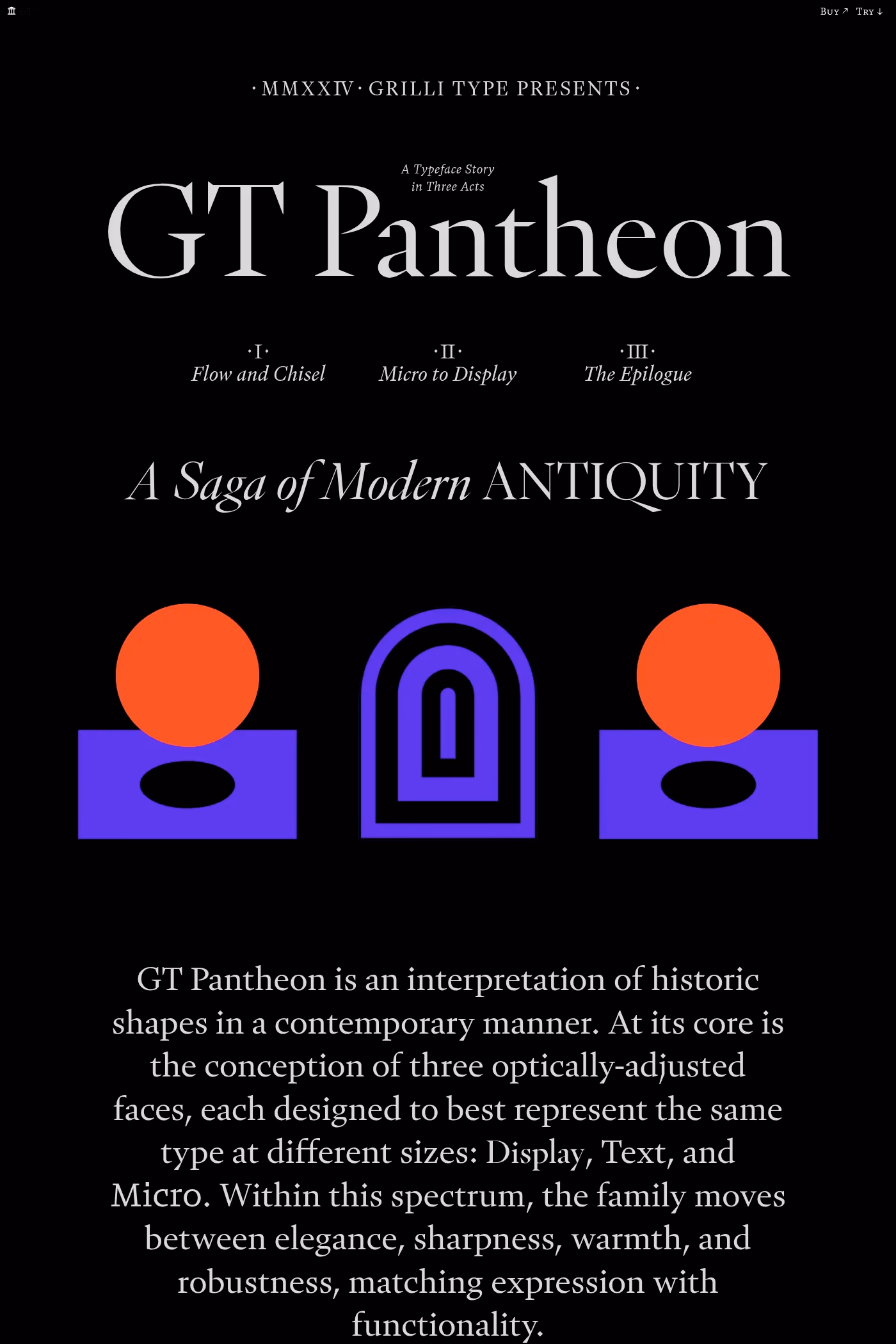 GT Pantheon website screenshot