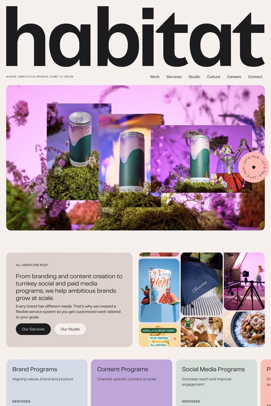 Habitat website screenshot