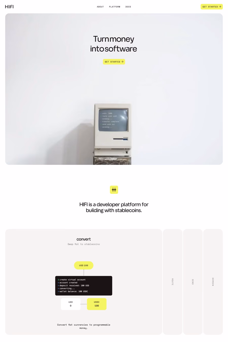 HIFI website screenshot