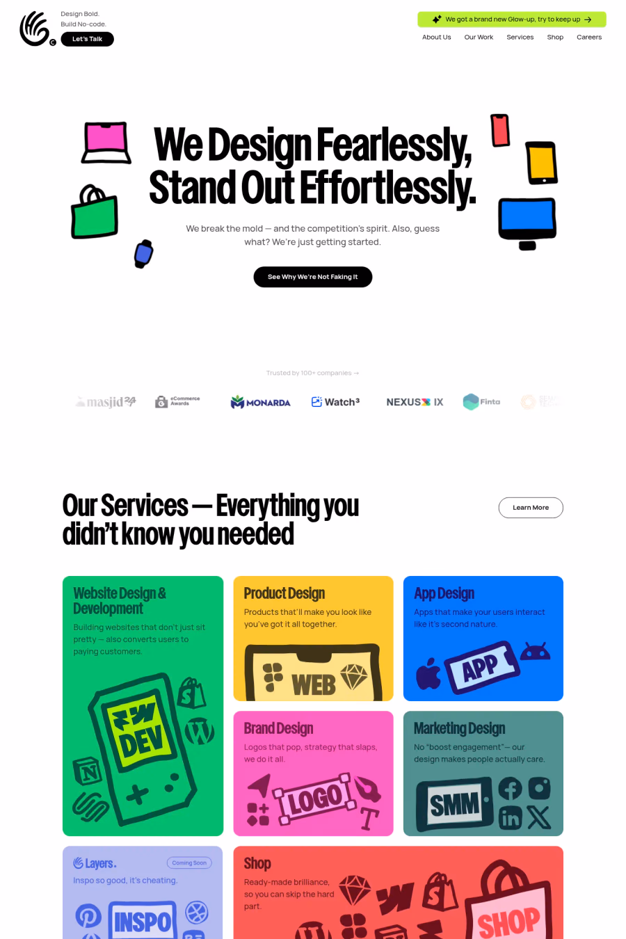 HiPortfolio website screenshot