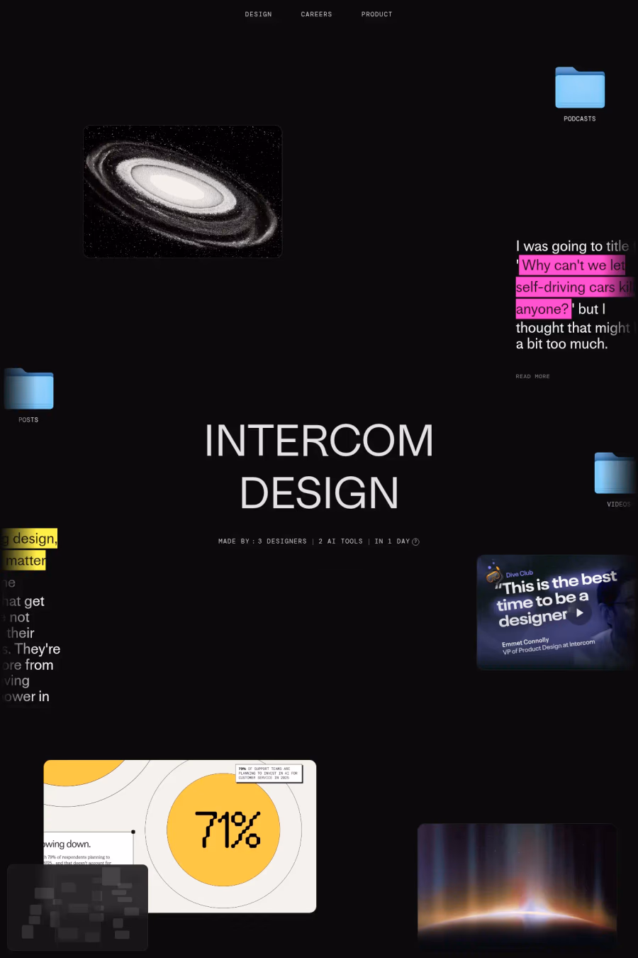 Intercom Design website screenshot