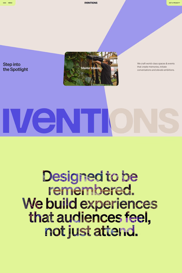 Iventions website screenshot