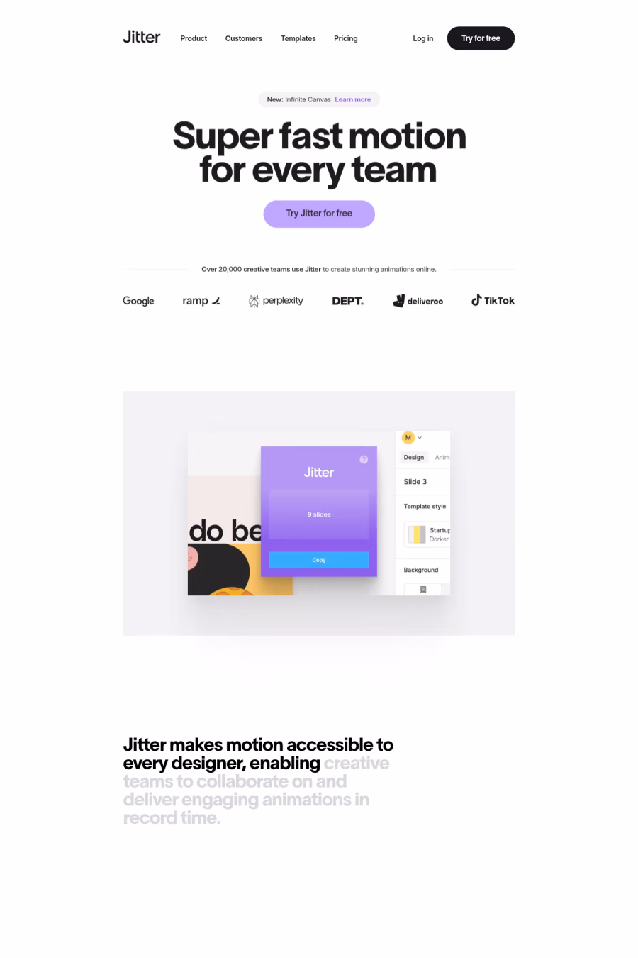 Jitter website screenshot
