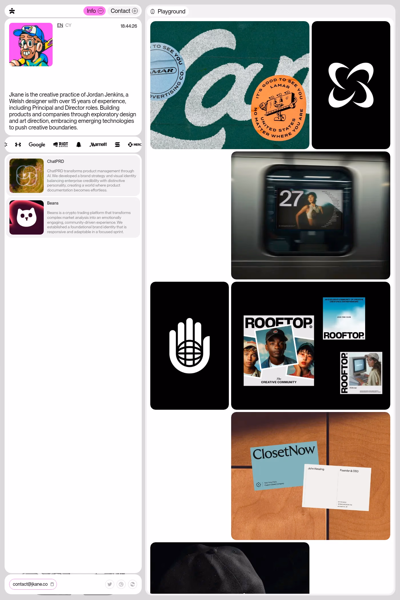 Jordan Jenkins website screenshot