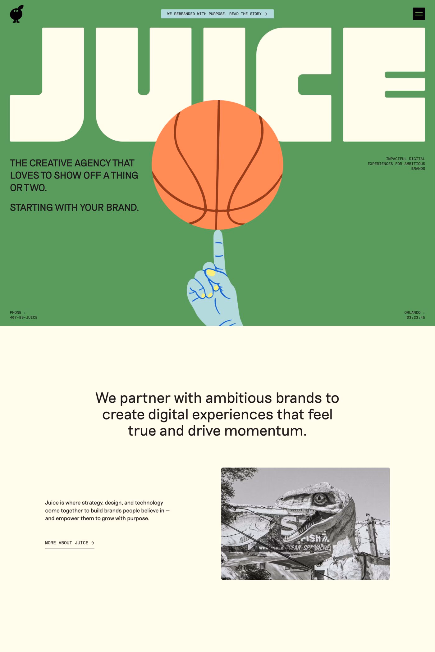 Juice website screenshot