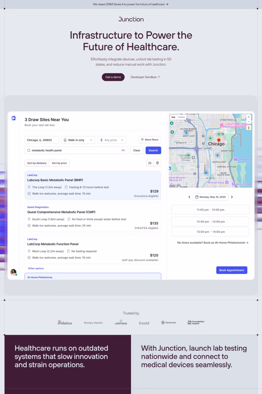 Junction website screenshot