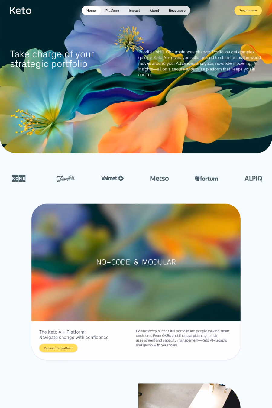 Keto website screenshot