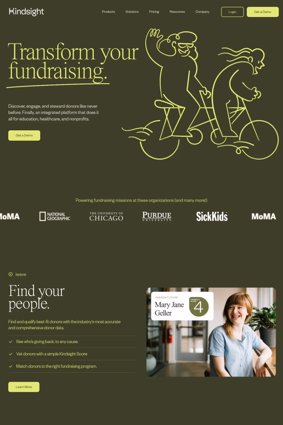 Kindsight website screenshot