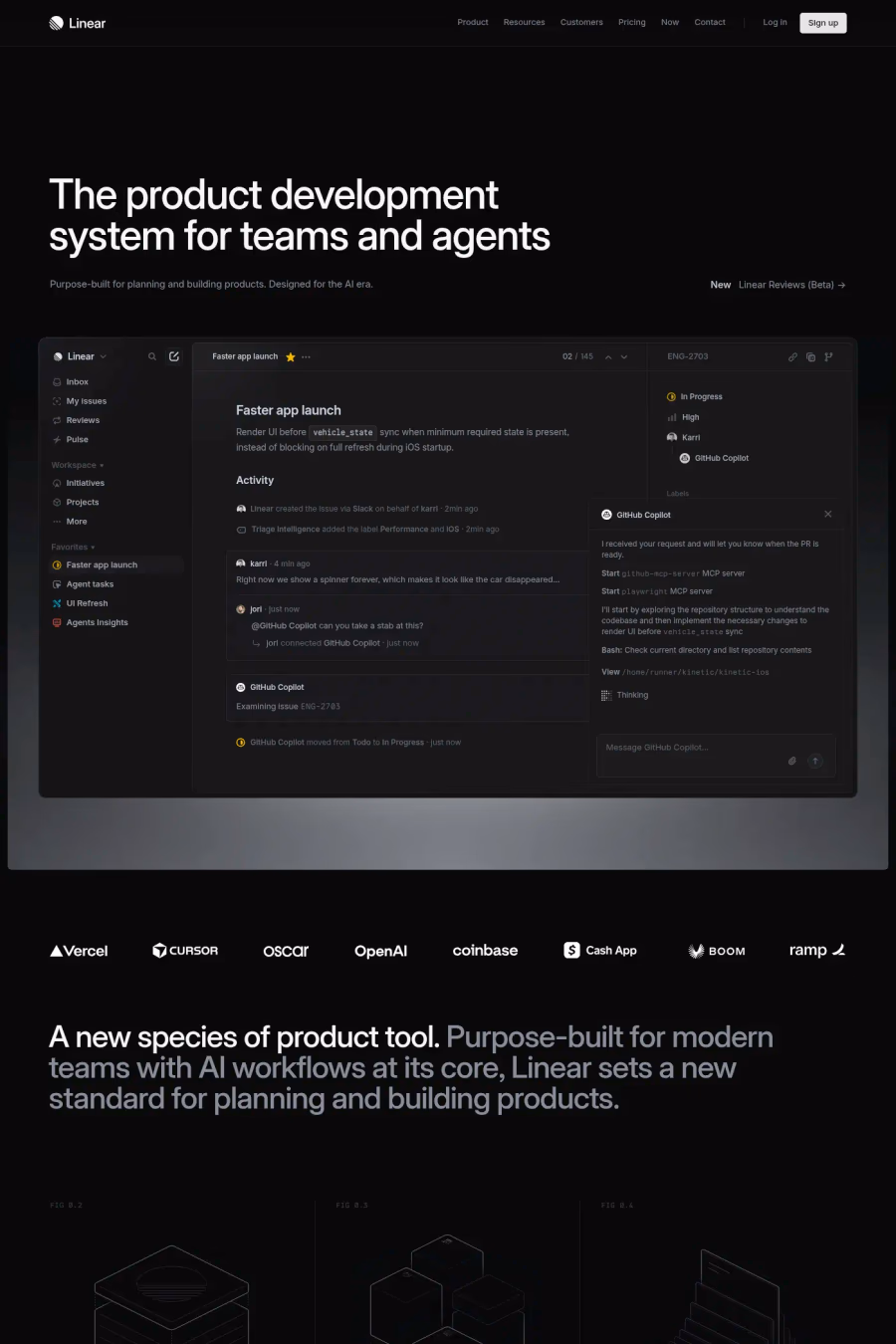 Linear website screenshot