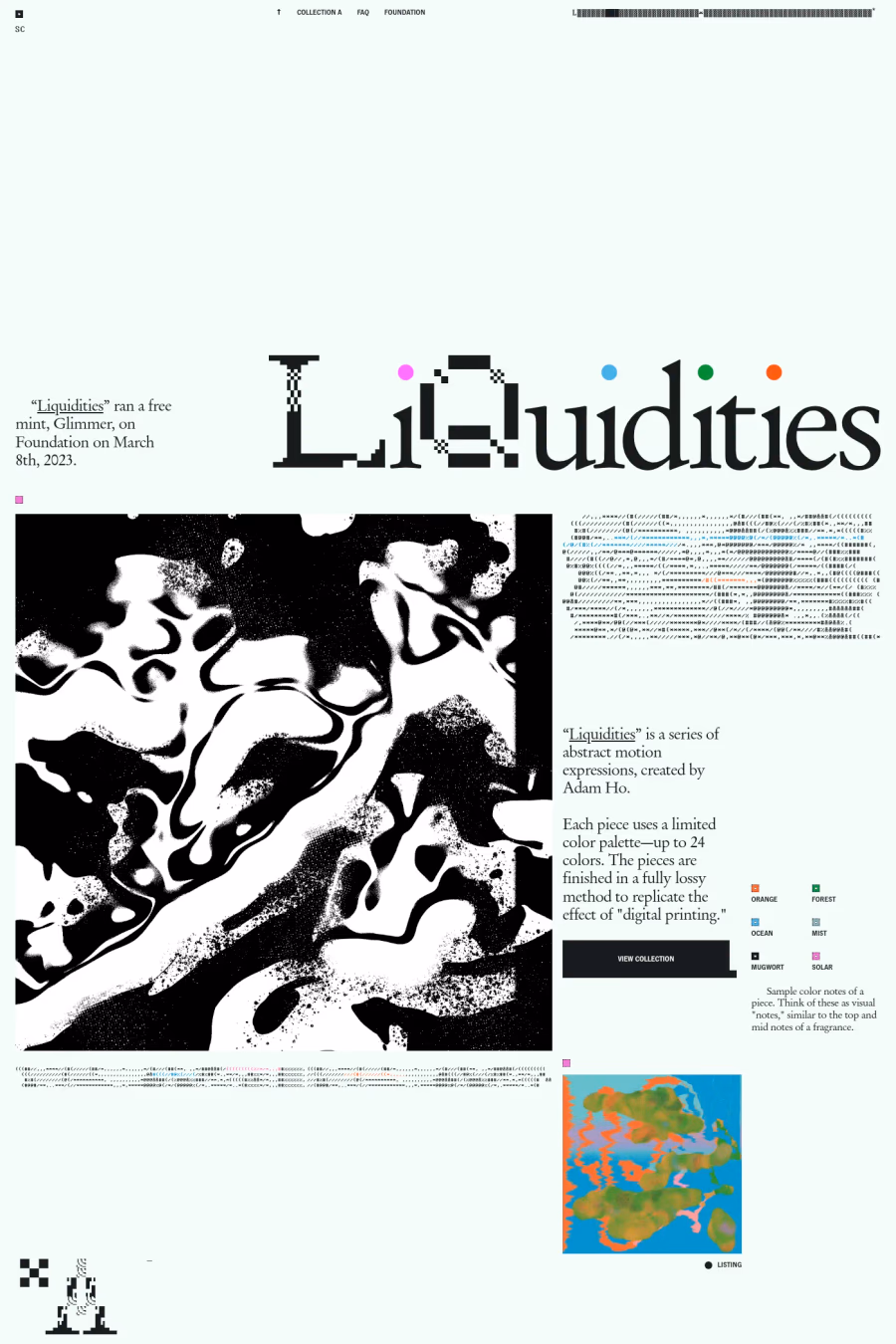 Liquidities website screenshot