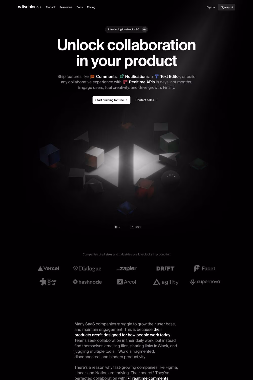 Liveblocks website screenshot