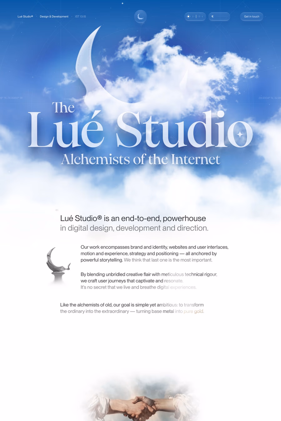 Lué Studio® website screenshot
