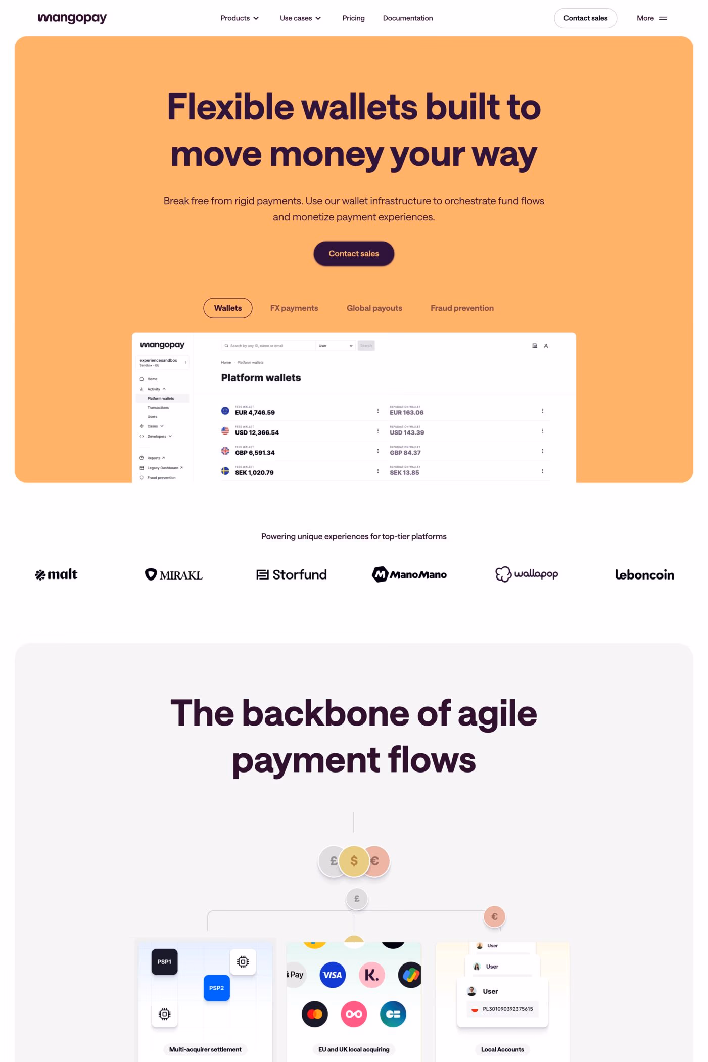 Mangopay website screenshot