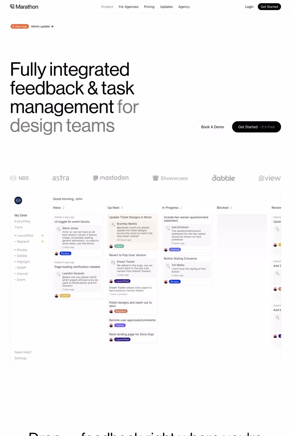 Marathon website screenshot