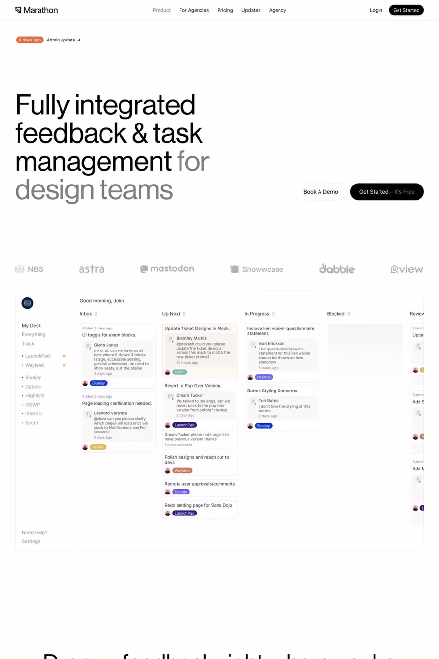 Marathon website screenshot