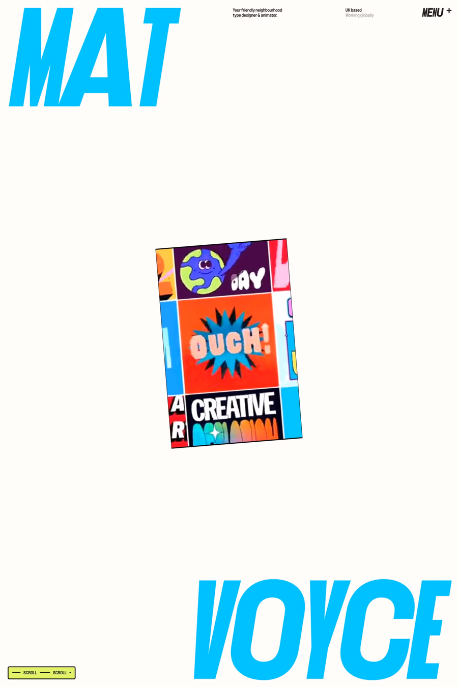 Mat Voyce website screenshot