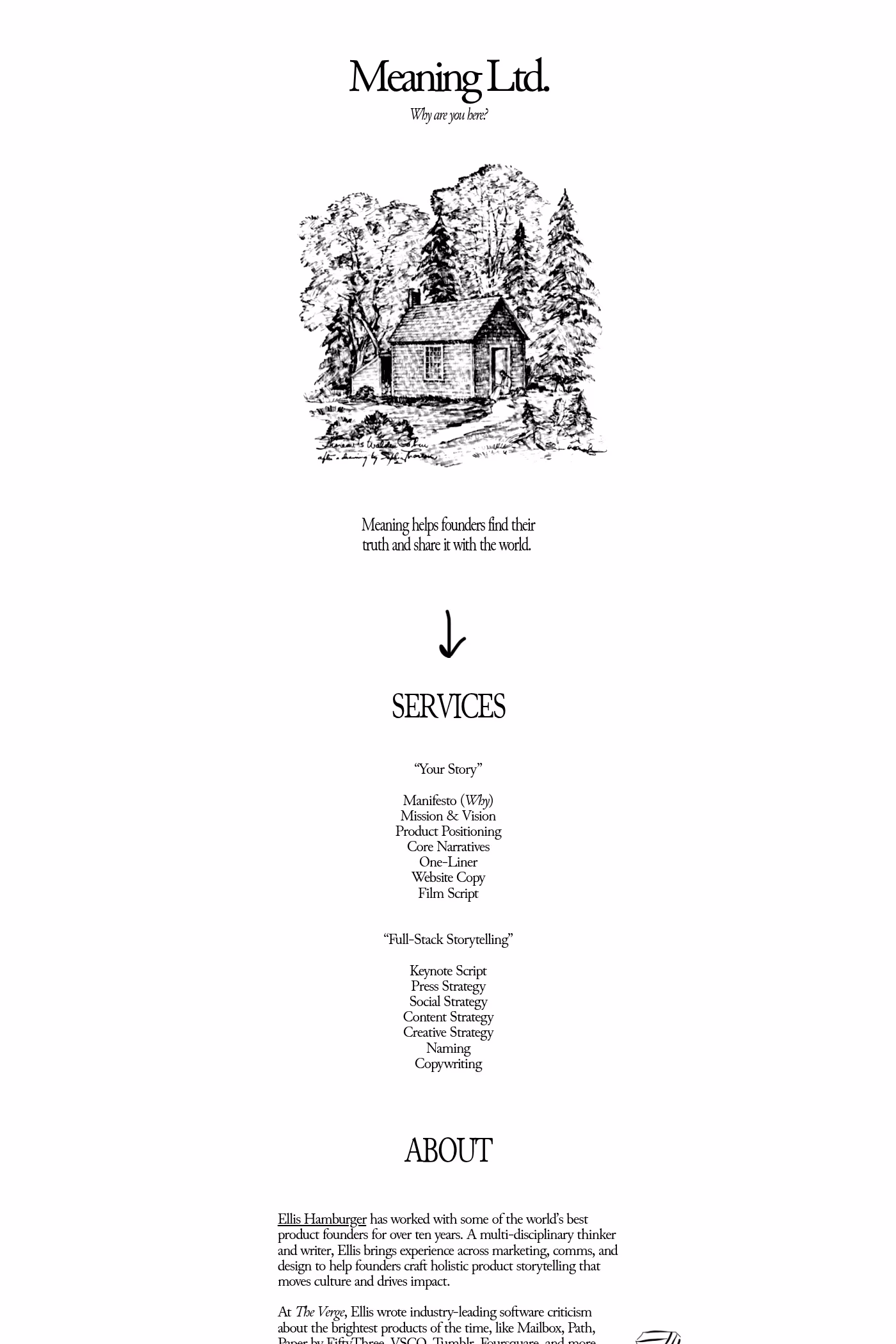 Meaning Ltd. website screenshot