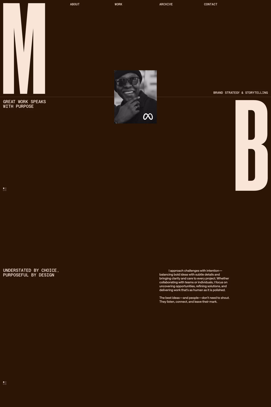 Michael Brown website screenshot