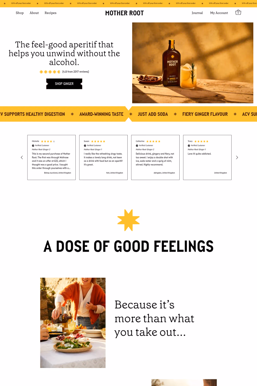 Mother Root website screenshot