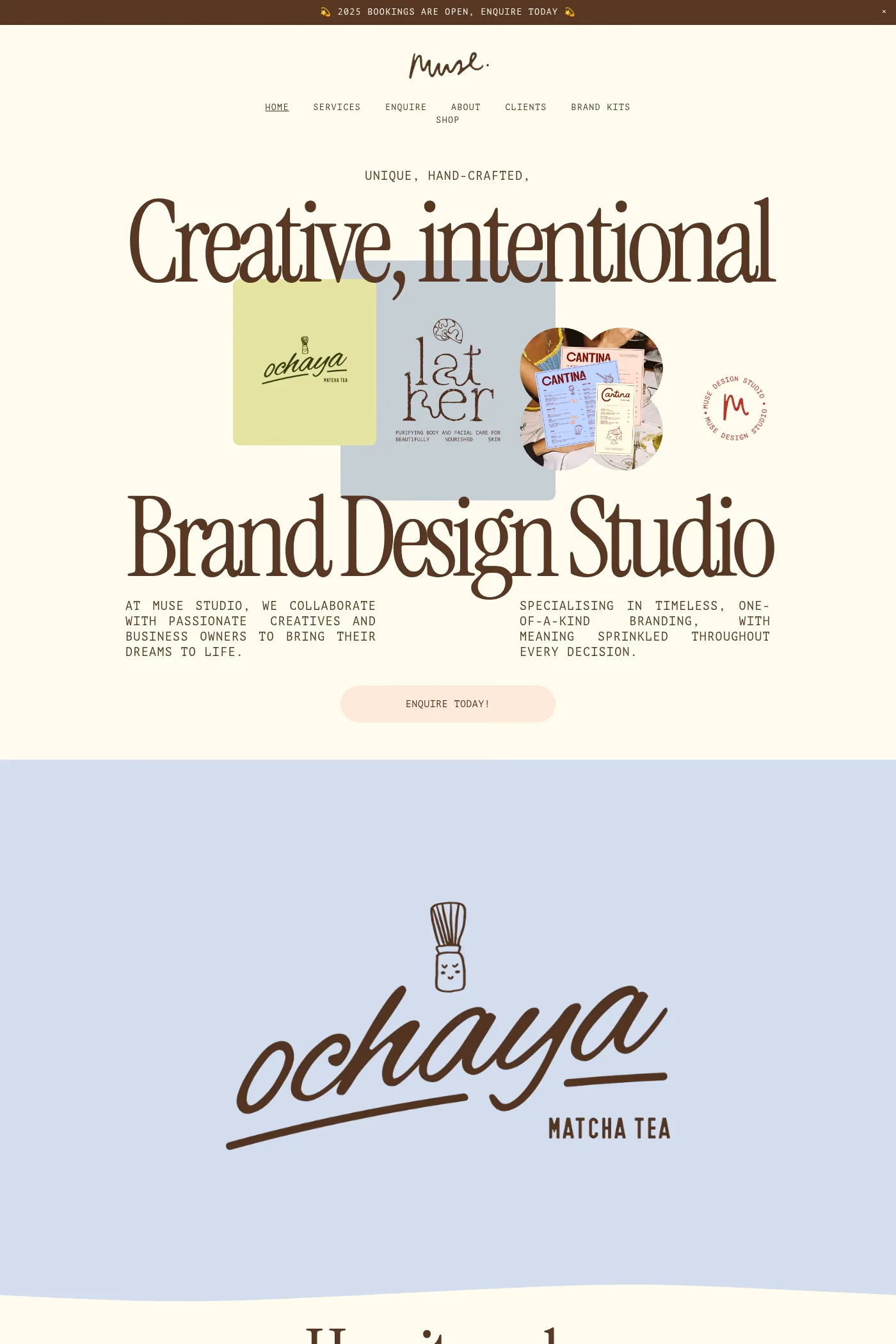 Muse Design Studio website screenshot