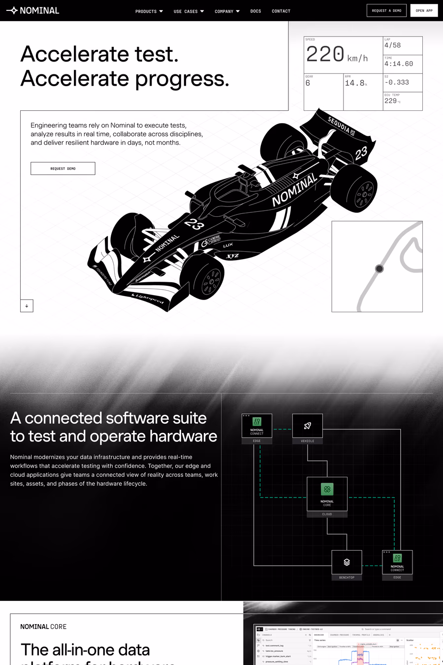 Nominal website screenshot