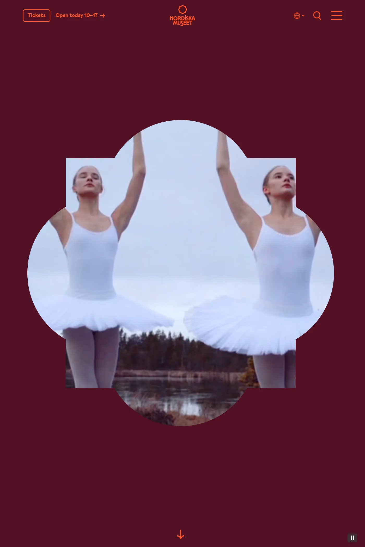 Nordiska Museet website screenshot