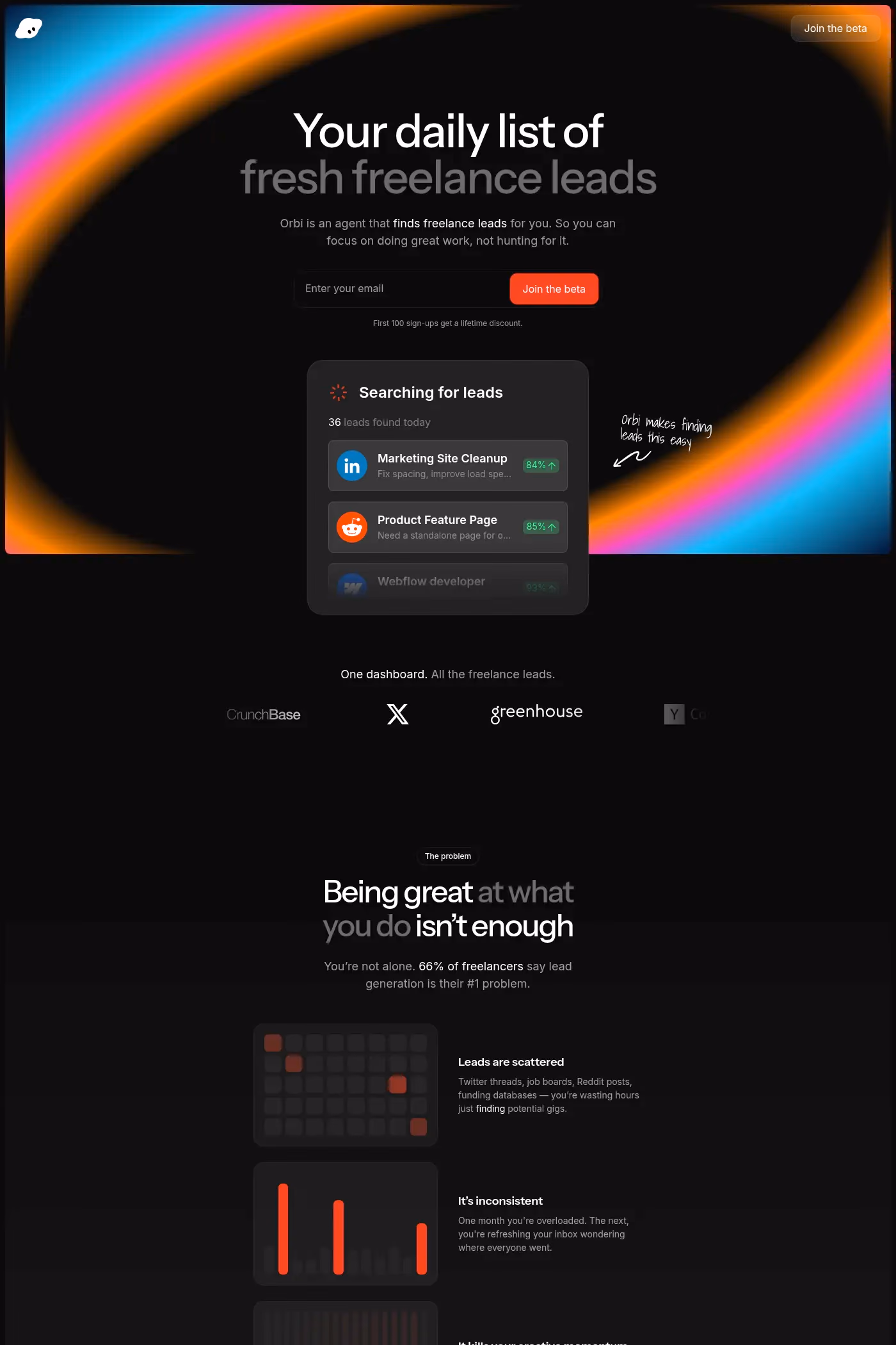 Orbi website screenshot