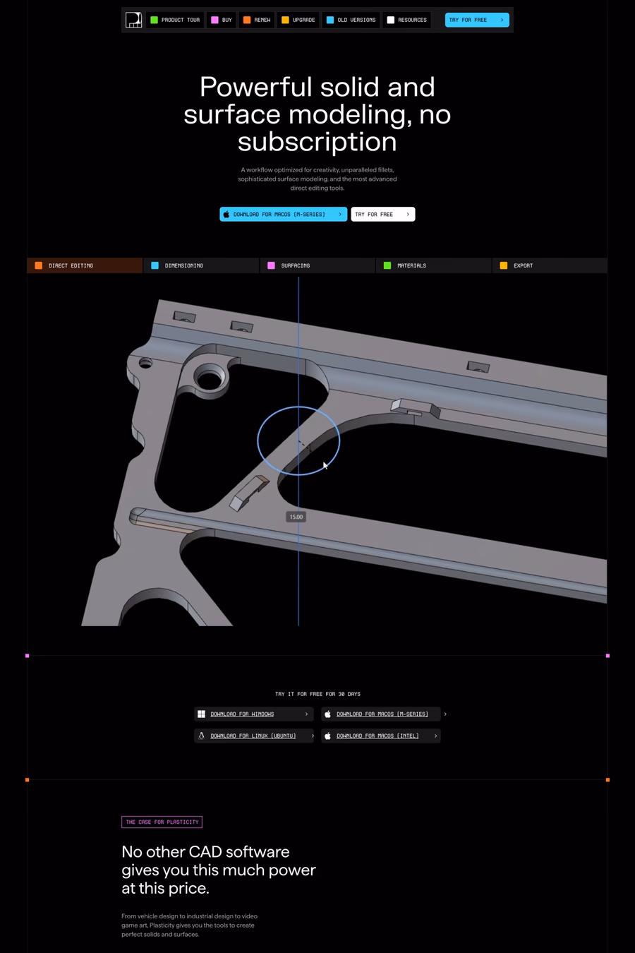 Plasticity website screenshot