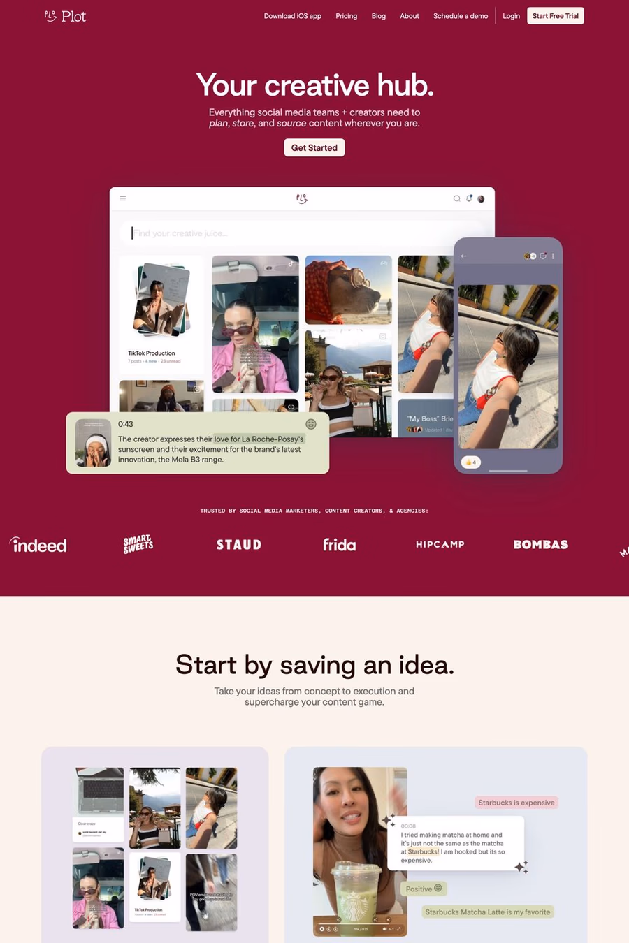 Plot website screenshot