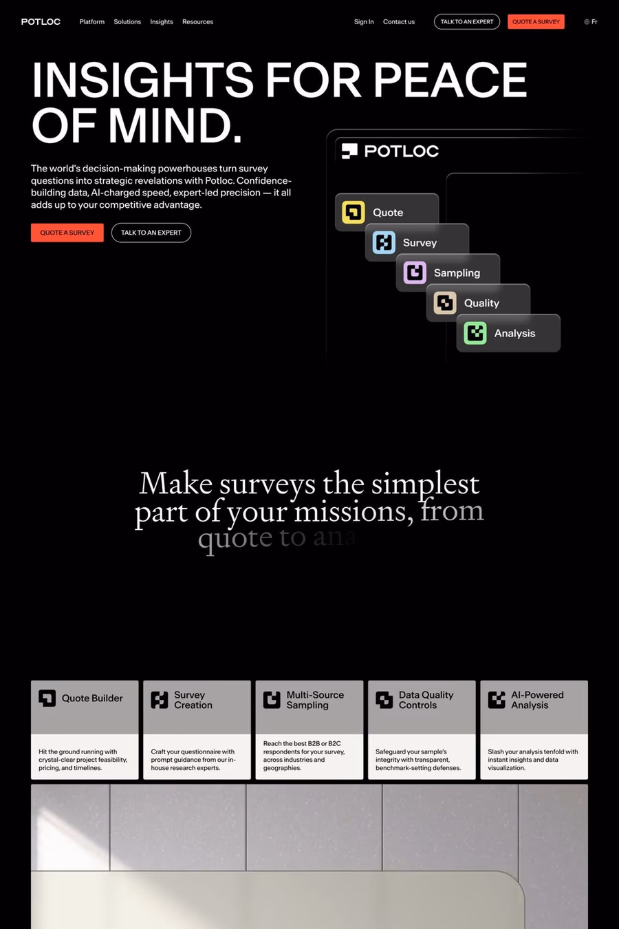 Potloc website screenshot