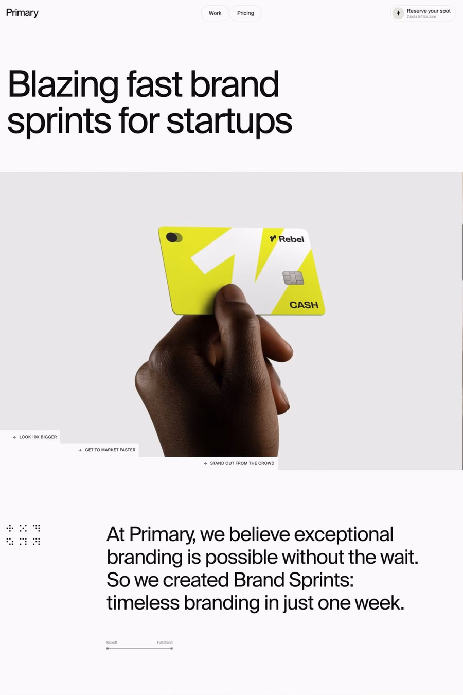 Primary Studio website screenshot