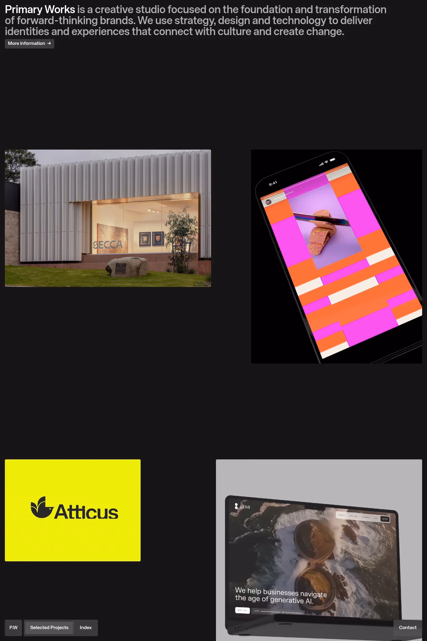 Primary Works website screenshot